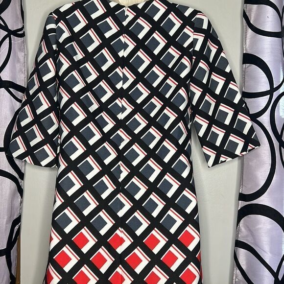 Banana Republic Geometric Colorful Mod 70’s Style Dress Size 0 - Picture 7 of 8